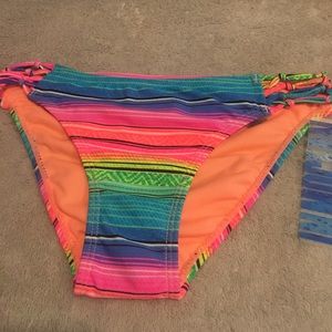 In Mocean Coral Multi Strappy Bikini Bottoms